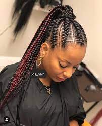 18 Hottest Jumbo Box Braids Hairstyles To Inspire You Feed In Braids Ponytail Braided Ponytail Hairstyles Twist Ponytail