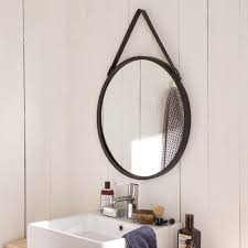 Miroir Barbier Noir L 53 X H 53 Cm 34 90 Leroy Merlin Miroir Rond Miroir Coiffeuse Miroir Rond Salle De Bains