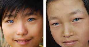 East Asians & Chinese People With Natural Blue & Green Eyes: The Genetics