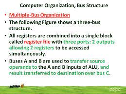 In a computer system, there may be more than one bus master such as a dma controller or a processor etc. Computer Organization Bus Structure Ppt Video Online Download