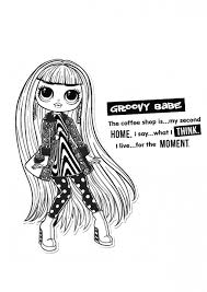 Lalka lol omg lol surprise Lol Omg Groovy Babe Coloring Page Omg Coloring Pages Lol Omg Coloring Pages Lol Omg Dolls Coloring Pages