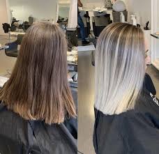 tolles balayage dunkle haare blonde highlights kuhles blond haarschonheit