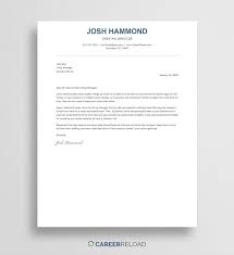 Modern resume template for google docs, microsoft word, mac pages | cv template, resume template mac, resume and cover letter template word. Simple Google Docs Cover Letter Template Career Reload