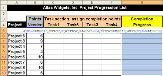 Toms Tutorials For Excel Showing A Progress Bar From A
