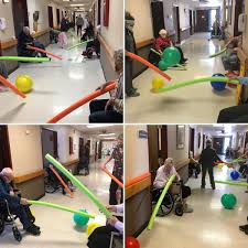 Variations/when social distancing doesn't have to be a thing: Azria Health On Twitter We Had Such A Great Time Playing This Fun Game In Our Hallway At Azriahealthprairieridge Everyone Stood In Their Doorway And Hit The Ball With A Pool Noodle
