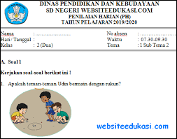 Kali ini kita akan berlatih pada soal kelas 2 sd tema 1 subtema 2, hidup rukun dengan teman bermain. Soal Ph Kelas 2 Tema 1 Subtema 2 Soal Terbaru