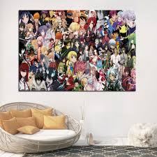 Fill it with unique canvas, prints & posters on fy! Japanese Girl Canvas Wall Art Anime Character Home Decor Prints Home Decor Wall Decor Fontane Physio De