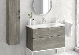 Mixing wood with water seems like a recipe for disaster. 40 Inch Modern Bathroom Vanity Cabinet Set Smug Akron Oak Wood Vanity Cabinet