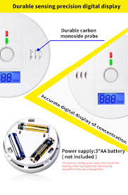 Wondering if that carbon monoxide detector chirping could be signaling? Co Gas Sensor Detector Carbon Monoxide Poisoning Alarm Detector Lcd Photoelectric Independent 85db Warning High Sensitive Carbon Monoxide Detectors Aliexpress