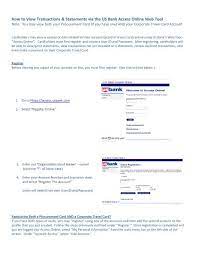 Access online us bank trainingshow bank. How To View Transactions And Statement With Us Bank Access Online
