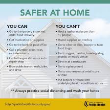 Learn About The New Safer At Home Health Officer Order News Post Westside Union School District