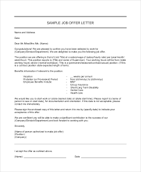 Employment format of acceptance letter. Free 9 Sample Offer Letter Templates In Ms Word Pdf
