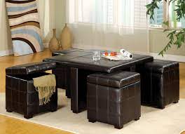 Simpli home avalon 35 inch wide rectangle 5 pc storage ottoman with 2 serving trays in upholstered tanners brown faux leather, footrest stool, coffee table for the living room, bedroom, contemporary. 36 Top Brown Leather Ottoman Coffee Tables Home Stratosphere