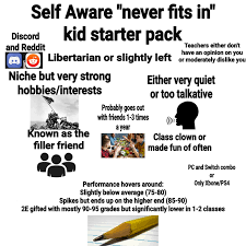I'm looking for creative hobbies i can do with just a computer. Self Aware Kid Who Doesn T Fit In Starterpack R Starterpacks Starter Packs Know Your Meme
