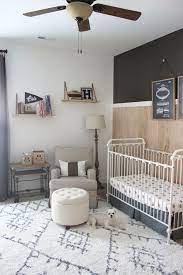 Well This Room Is Only About 90 Complete But I Have Been Holding Out Sharing For Long Enough And I In 2021 Football Nursery Vintage Sports Nursery Nursery Baby Room