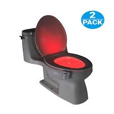 Toilet Night Light 2pack 8 Color Led Motion Activated Toilet Seat Light Fit Any Toilet Bowl Toilet Bowl Light With Two Mode Motion Sensor Led Washroom Night Light I5209 Walmart Com Walmart Com