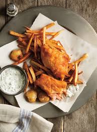 Fish And Chips De Truite Ricardo Recipe Fish And Chips Bistro Food Seafood Recipes