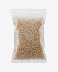 Whole Wheat Chifferini Pasta Frosted Bag Mockup In Bag Sack Mockups On Yellow Images Object Mockups