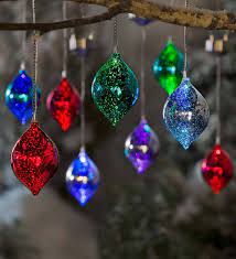 Shop for solar powered christmas lights at walmart.com. Color Changing Mercury Glass Solar Ornaments Set Of 3 Plowhearth