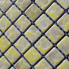Install along your pool's waterline for a pop of color in an otherwise sea of blue, or turn your kitchen into the most zesty and invigorating room in your home with a stunning yellow glass tile backsplash. Porcelain Tile Snowflake Style Mosaic Art Design