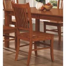 Benjara Slat Back Brown Mission Style Wooden Side Chair Set Of 2 Bm68967 The Home Depot In 2020 Solid Wood Dining Chairs Side Chairs Dining Wooden Side Chairs