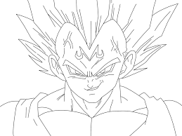 Goku v.s majin vegeta coloring book. Dragon Ball Z Majin Vegeta Coloring Pages