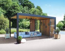 outdoor lounge maluwi by exterior living abri terrasse pergola pergola bioclimatique