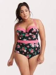 Vintage Bathing Suits Retro Swimwear Vintage Swimsuits Black One Piece Swimsuit One Piece Plus Size Bikini