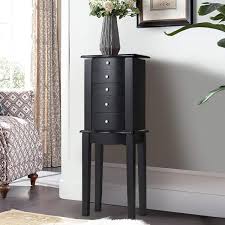 When you see the bedroom decorated with white furniture, cabinets, and bed frames, etc., you can. Buy Giantex Jewelry Chest Armoire Cabinet Standing With Mirror Wood Large Ring Necklace Storage Box Top Flip Makeup Mirror Classic 33 Tall Bedroom Armoires For Jewellery Cabinets Organizer W 5 Drawers Online