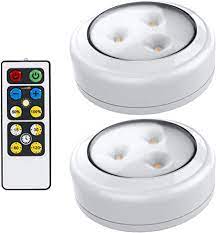 Powered by three aa batteries, with a runtime of. Brilliant Evolution Led Puck Light 2 Pack With Remote Wireless Led Under Cabinet Lighting Under Counter Lights For Kitchen Battery Operated Lights Under Cabinet Light Battery Powered Lights Amazon Com