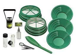 11 Pc Prospecting-mining-panning Kit- 2- Classifiers 3 Gold Pans More Gold Panning Kit Gold Prospecting Gold