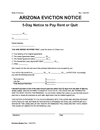 The notice or demand for possession must be served in any of the following ways: Free Arizona Eviction Notice Forms Notice To Quit