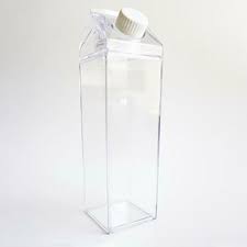 500ml clear acrylic milk carton water bottle. Buy Milk Carton Water Bottle 500ml Acrylic Clear Transparent Twist Cap Safe Bpa Free At Affordable Prices Free Shipping Real Reviews With Photos Joom