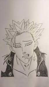 Drawing By Me Nanatsu No Taizai Ban The Seven Deadly Sins Drawings Anime Art