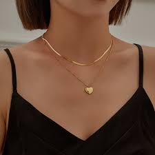 Five different lengths for women, and four for men.this handy guide will. New Stainless Steel Romantic Double Layer Chain Necklaces Women Girls Anniversary Gift Love Heart Pendant Necklace Buy 2020 Korea New Smooth Double Layer Necklace Love Pendant Metal Clavicle Chain Gold Color For Women
