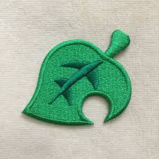 Animal Crossing Leaf Icon Iron On Patch Etsy Animal Crossing Leaf Embroidered Patches Animal Crossing