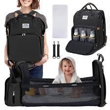 حقيبة أمهات متعددة الوظائف تتحول لسرير أطفال - Bestmomz للأطفال