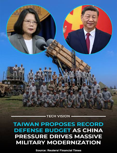 Taiwan president says defence spending boost aims to 'deter war'