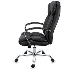 Comment trouver un fauteuil de réunion de qualité ?. Fauteuil De Bureau Kansas Resistant Jusqu A 150kg Cuir Noir Chaisepro Fr
