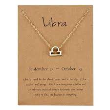 Elegant Zodiac Necklace Libra Pendant With Chain Zodiac Necklace Libra Zodiac Sign Necklace Zodiac Necklaces