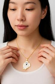 Mother of Pearl Ghost Charm