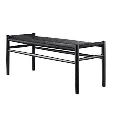 Fdb Mobler J83b Bank Buche Schwarz Lackiert Naturgeflecht Schwarz In 2020 Dining Bench Furniture Dining