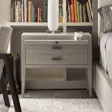 Crafted with nine drawers, a light gray finish, and delicately ridged hardware, the kennedy dresser fuses an exquisitely clean aesthetic with ample. Modern Kennedy Nightstand Flint Universal Furniture Furniture Cart