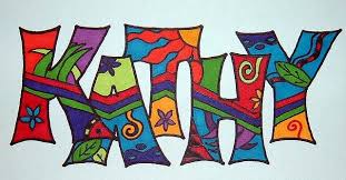 Kathy Name Art Name Art Projects Name Design Art Kids Art Projects