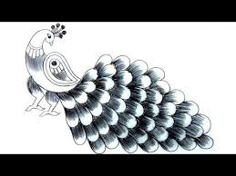 Simple peacock pencil sketch drawing easy. How To Draw Peacock With Beautiful Feather Design Pencil Art Episode 02 Peacock Drawing Peacock Art Peacock Painting