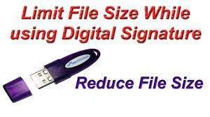 How To Limit File Size While Using Digital Signature | Reduce Size Of  Digital Signature Pdf File Dsc - Youtube