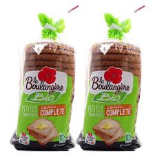 Promotion La Boulangere Pain De Mie Complet Bio 560g Le Lot De 2x16 Tranches