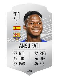 In the game fifa 20 his overall rating is 82. Not Sure If It Was Already Out Here But Finally Ansu Fati In Fifa 20 Fifa
