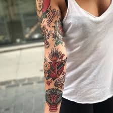 Pin By Jeffrey Hirsh On Tattoo Girls With Sleeve Tattoos Sleeve Tattoos Traditional Tattoo