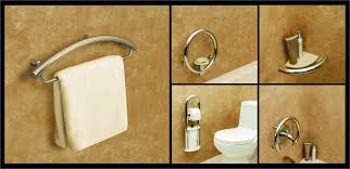 Decorative And Unique Grab Bars For Bathroom Safety Bridgeway Independent Living Design Universal Design Bathroom Shower Grab Bar Bathroom Accessories Luxury
